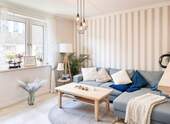 Wohnzimmer - KI-Homestaging - 3 Zimmer Etagenwohnung zum Kaufen in Kiel