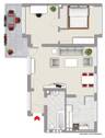 Wohnungsgrundriss - 