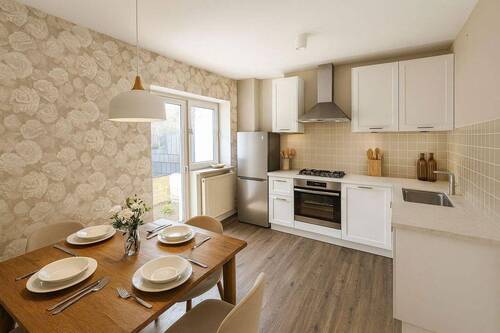 Küche (virtuell bearb.) - Charmantes 3-Zimmer-Haus in Kassel-Harleshausen - kleines Zuhause mit viel Herz & Potenzial