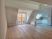 Wohnzimmer mit offener Küche.jpg - 3 Zimmer Etagenwohnung zur Miete in Döbeln
