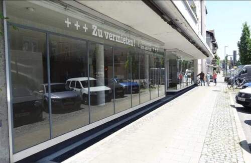 Außenansicht - Einzelhandelsfläche mit großzügiger Schaufensterfront