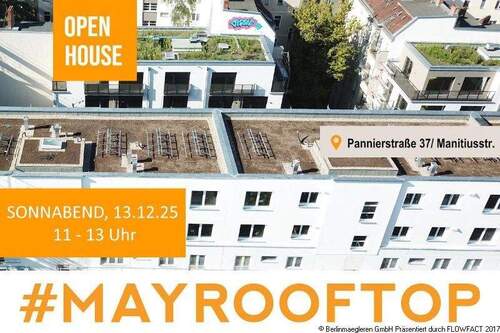 MayRoofTop Open House - 3-Zimmer-Neubauwohnung mit herrlicher Aussicht in unmittelbarer Nähe zum Maybachufer