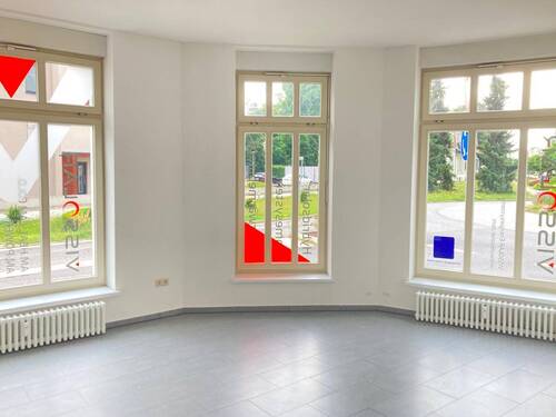 Eingangsbereich - 3 Zimmer Büro zur Miete in Guben