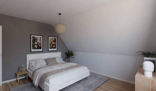 Helles und komfortables Schlafzimmer - 