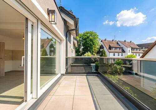 Balkon - Terrassenwohnung mit 57,00 m&sup2; in Karlsfeld zum Kaufen
