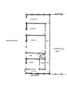 Wohnung EG und Halle II - 