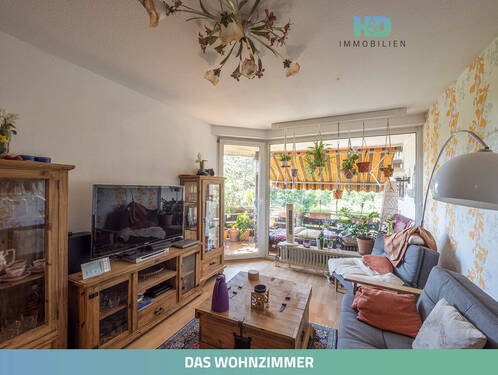 Wohnzimmer - 2 Zimmer Etagenwohnung in Düsseldorf
