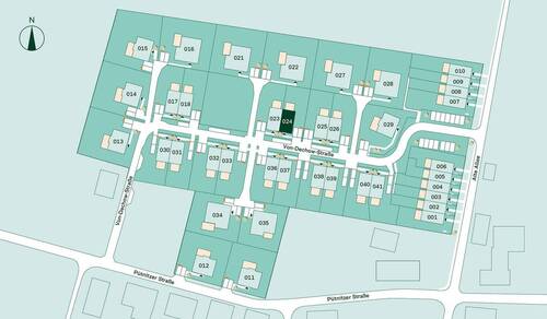 Lageplan vom Doppelhaus im Projekt Pütnitzwiese - 