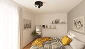 Helles und komfortables Schlafzimmer - 2 Zimmer Etagenwohnung zum Kaufen in Hattingen