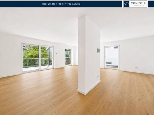 heller Wohn/Essbereich - Exklusives Wohnen in Landshut-West - elegante Etagenwohnung mit viel Licht und Stil