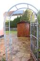 zum Garten hier entlang - 5 Zimmer Doppelhaushälfte in Mühlenbecker Land