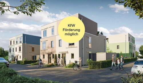 Jetzt mit KfW-Förderung möglich. - Doppelhaushälfte mit großer Dachterrasse