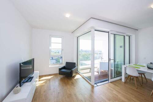 Wohnbereich - Etagenwohnung mit 57,00 m&sup2; in Düsseldorf zur Miete