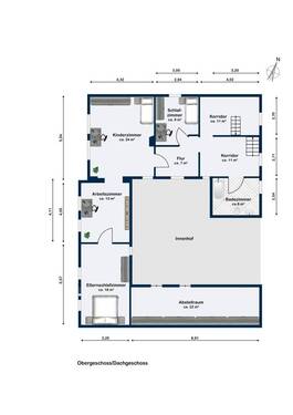 Obergeschoss - 7 Zimmer Einfamilienhaus in Grafschaft