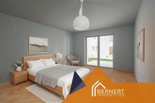 Wohnzimmer visualisiert - Barrierefreies Wohnen in Sonnefeld - moderne Ausstattung, zentrale Lage, exzellente Anbindung