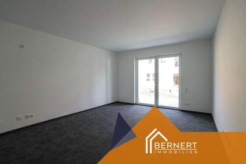 Ansicht zur Terrasse - Etagenwohnung mit 32,00 m² in Sonnefeld zum Kaufen