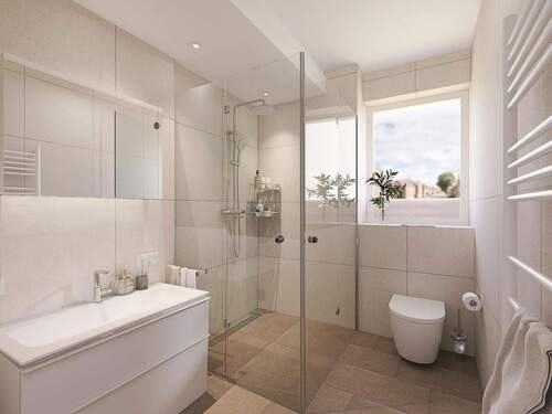 Badezimmer - 3 Zimmer Etagenwohnung zur Miete in Drensteinfurt