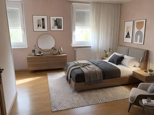 Schlafzimmer - 4 Zimmer Reihenendhaus in Saarbrücken / Malstatt