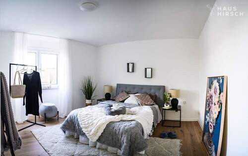 Schlafzimmer - Etagenwohnung mit 83,80 m² in Laupheim zum Kaufen