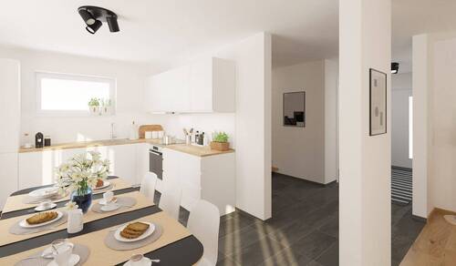 Offene Wohnküche - 5 Zimmer Einfamilienhaus in Schönwalde-Glien