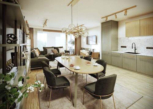 Wohn-Essbereich - 3.2.3 Wohnen mit Stil - modern, zentral und lichtdurchflutet!