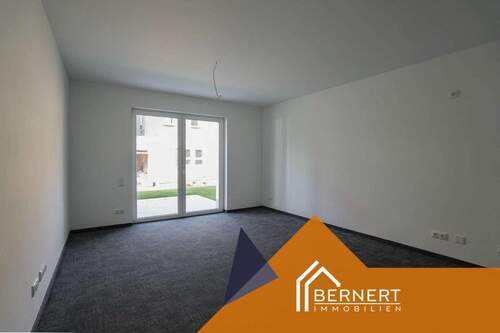Ansicht zur Terrasse - Etagenwohnung mit 31,60 m² in Sonnefeld zum Kaufen