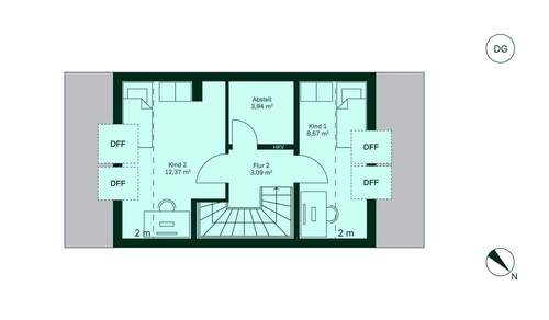 Dachgeschoss bietet zusätzlichen Platz für die gesamte Familie - 