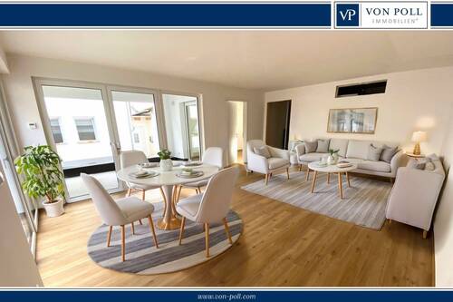 Bild 1 - Neubau-2-Zimmer-EG-Wohnung, barrierefrei, mit Terrasse und Stellplatz