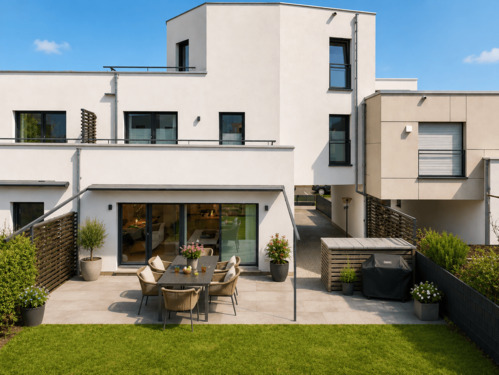 GARTENANSICHT - 6 Zimmer Reihenmittelhaus zum Kaufen in Frankfurt am Main