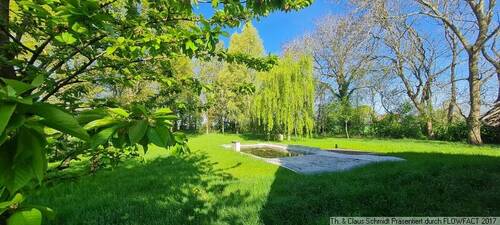 Der Naturpool im Garten - 4 Zimmer Bauernhaus, Landhaus in Ovelgönne