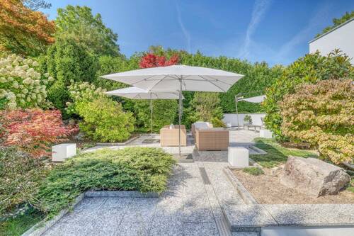 Terrasse mit Lounge Süd-Ost - 8 Zimmer Einfamilienhaus zum Kaufen in Walzbachtal / Jöhlingen