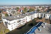 Drohnenansicht - Süd-Westseite - 3 Zimmer Etagenwohnung in Landsberg am Lech