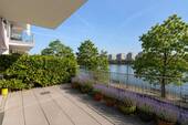 Terrasse mit Blick auf den Main - 
