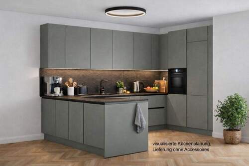 Küche visualisiert Text - Mehrfamilienhaus, Wohnhaus mit 166,00 m&sup2; in Hamburg zum Kaufen