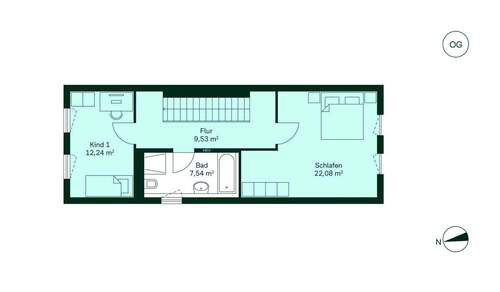 Ausgebautes Dachstudio mit angrenzender Dachterrasse - 
