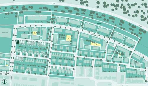 Lage des Reihenhauses im Quartier - 5 Zimmer Reihenmittelhaus zum Kaufen in Langen