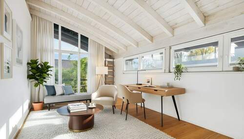 Schlafzimmer/Arbeitszimmer_Visualisierung - 