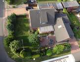 Drohnenansicht - Mehrgenerationenhaus in schöner Wohnlage in Minden-West