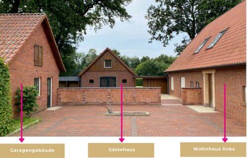 Hofinnenraum - 1 Zimmer Bauernhaus, Landhaus zum Kaufen in Lindern (Oldenburg)