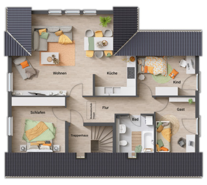 Domizil 192 Zweifamilienhaus DG - 