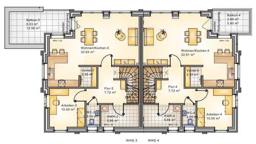 Obergeschoss - 1 Zimmer Mehrfamilienhaus, Wohnhaus in Oldenburg