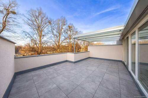 halbüberdachte Dachterrasse - 