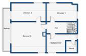 Grundriss Obergeschoss - 