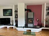 Wohnzimmer mit Ofen - 