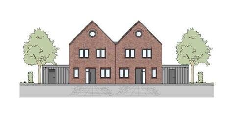 Ansicht Norden-Osten - Modern und energieeffizient Wo Wohnträume Wirklichkeit werden Neubau KW 40 Standard