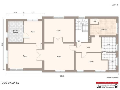 Grundriß, wohnen - 