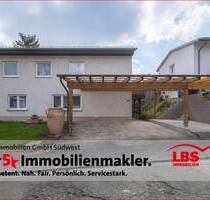 Gepflegtes Zweifamilienhaus mit Garten, Terrasse & großem Carport in ruhiger Lage - Rockenhausen