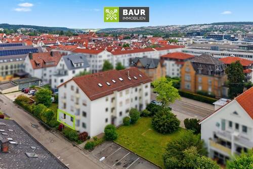 Luftbild - 2 Zimmer Etagenwohnung zum Kaufen in Ulm