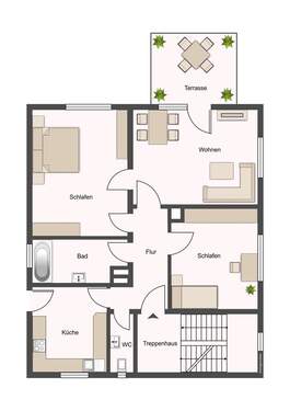 Erdgeschoss und 1.OG - 