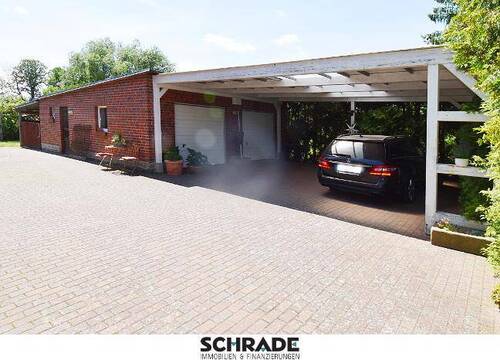 ...mit Doppelcarport oder überdachte Partylounge - 